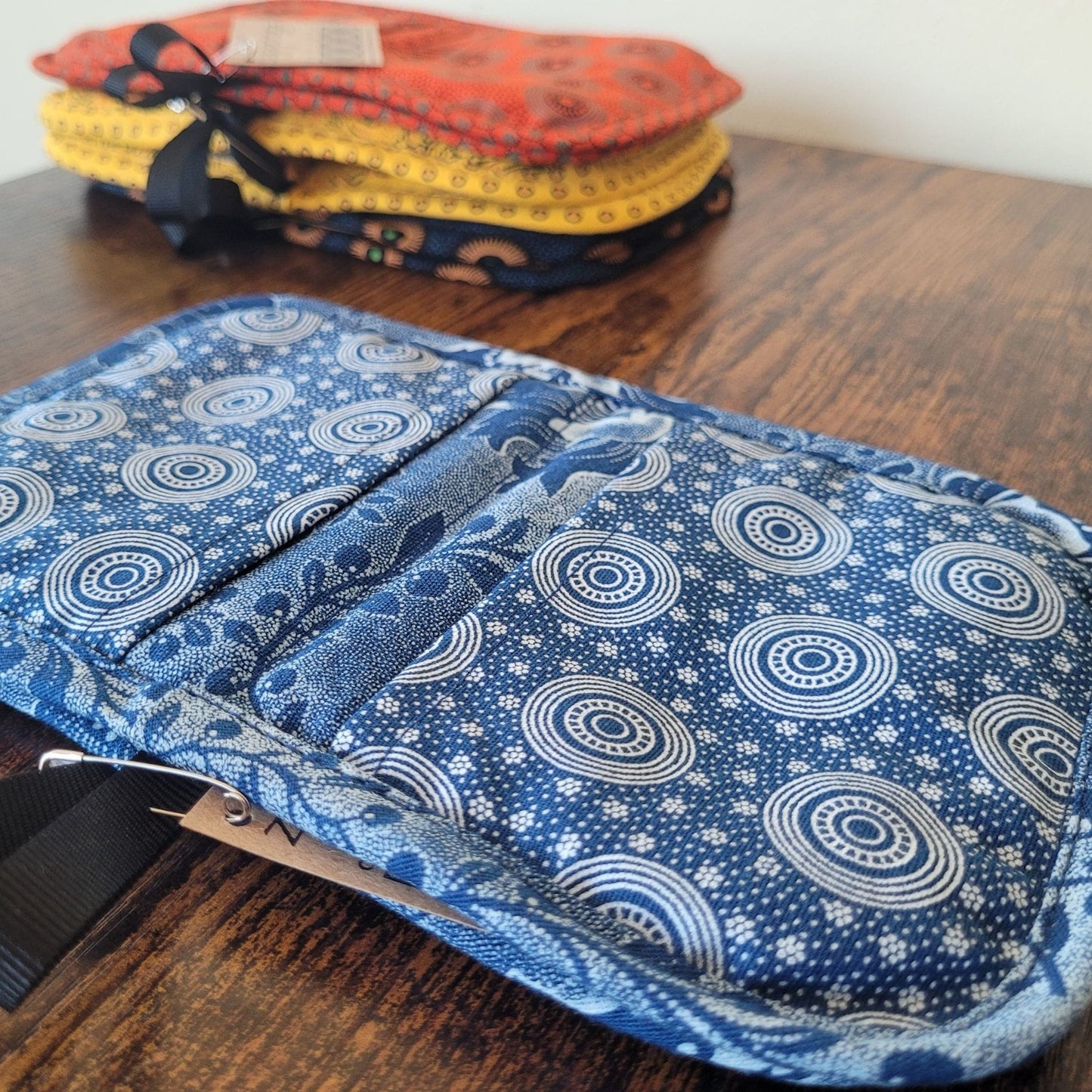 Earth & Artisan Authentic Shweshwe Pot Holders | The Indigo Grip