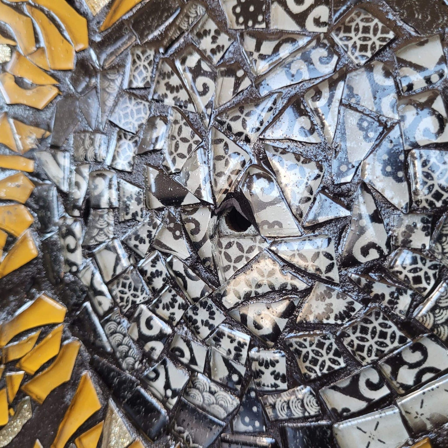 Earth & Artisan Sunflower Glass Mosaic Wall Plaque | The Solar Bloom