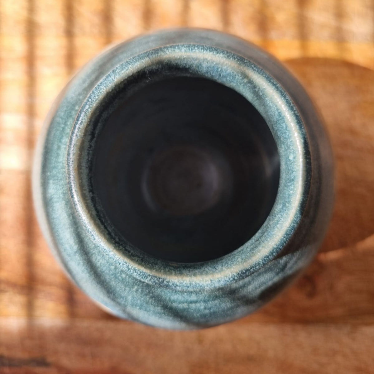 Green Ceramic Single Stem Bud Vase