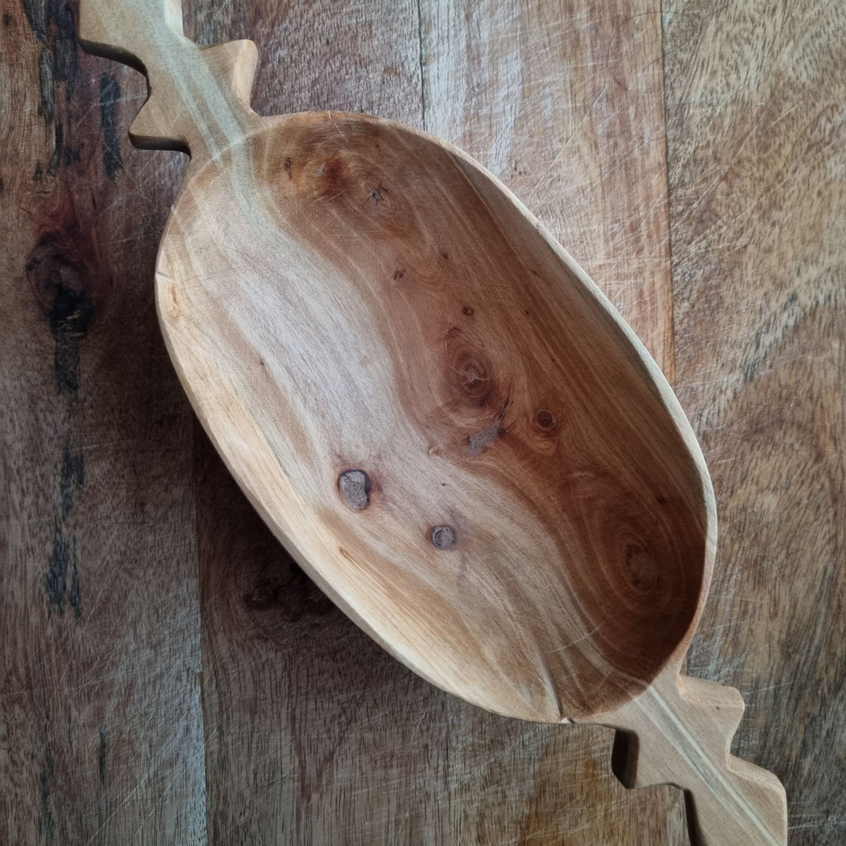 Geometric Pine Tapas & Serving Set (4-Piece)