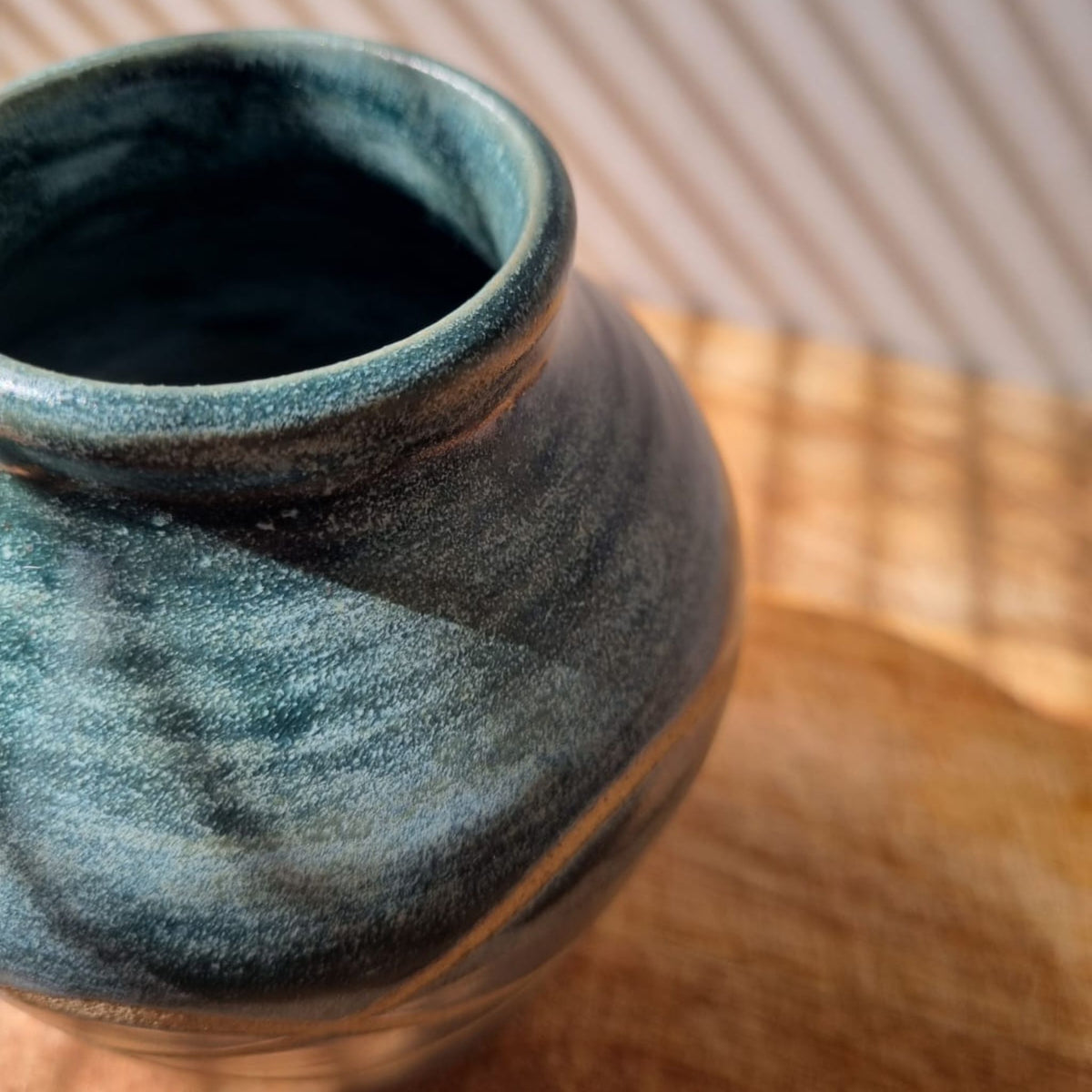 Green Ceramic Single Stem Bud Vase