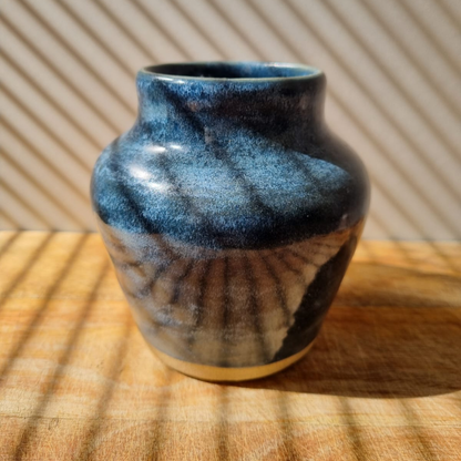 Slate Blue Ceramic Bud Vase