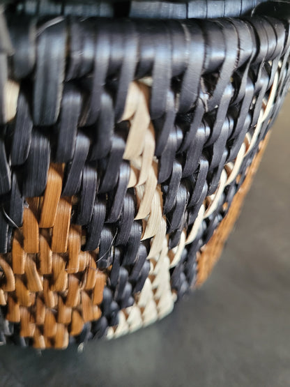 Poems of the Weaver: Handwoven Geometric Petite Basket