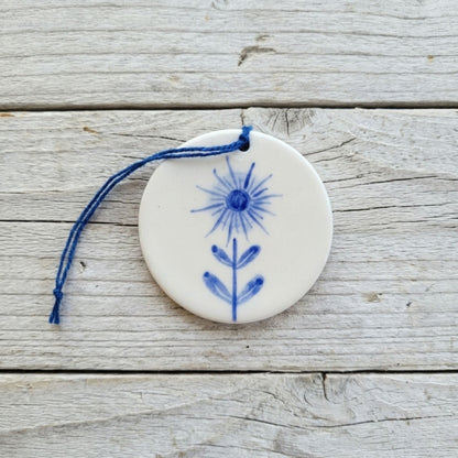 Hand-Painted Ceramic Hanging Ornaments | Artisanal Charms