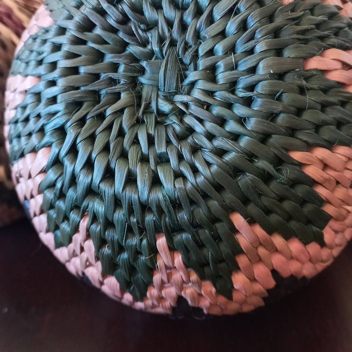Poems of the Weaver: Handwoven Geometric Petite Basket (Oval)