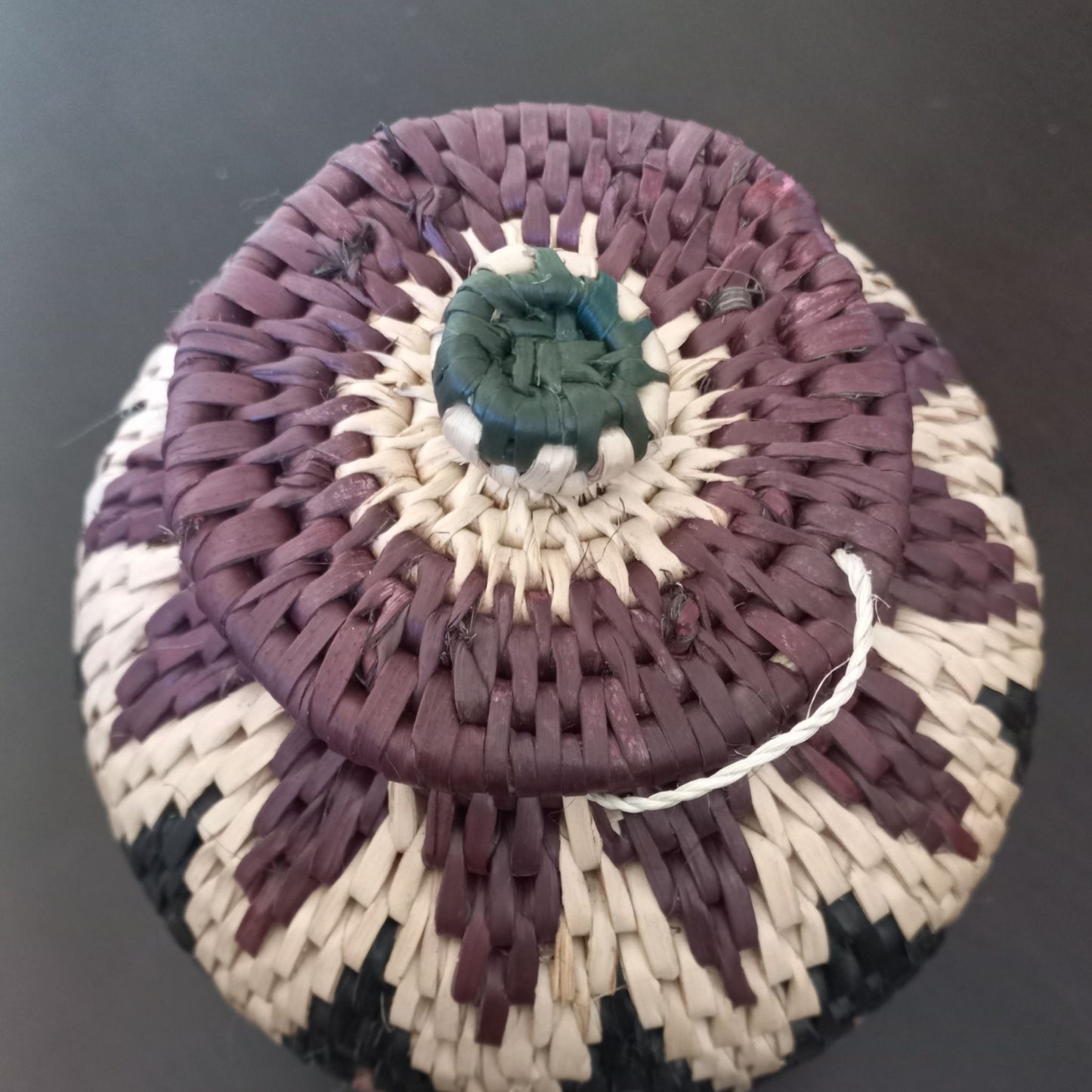 Poems of the Weaver: Handwoven Geometric Petite Basket (Oval)