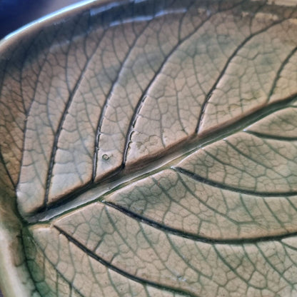 Green Ceramic Leaf Trinket Dish