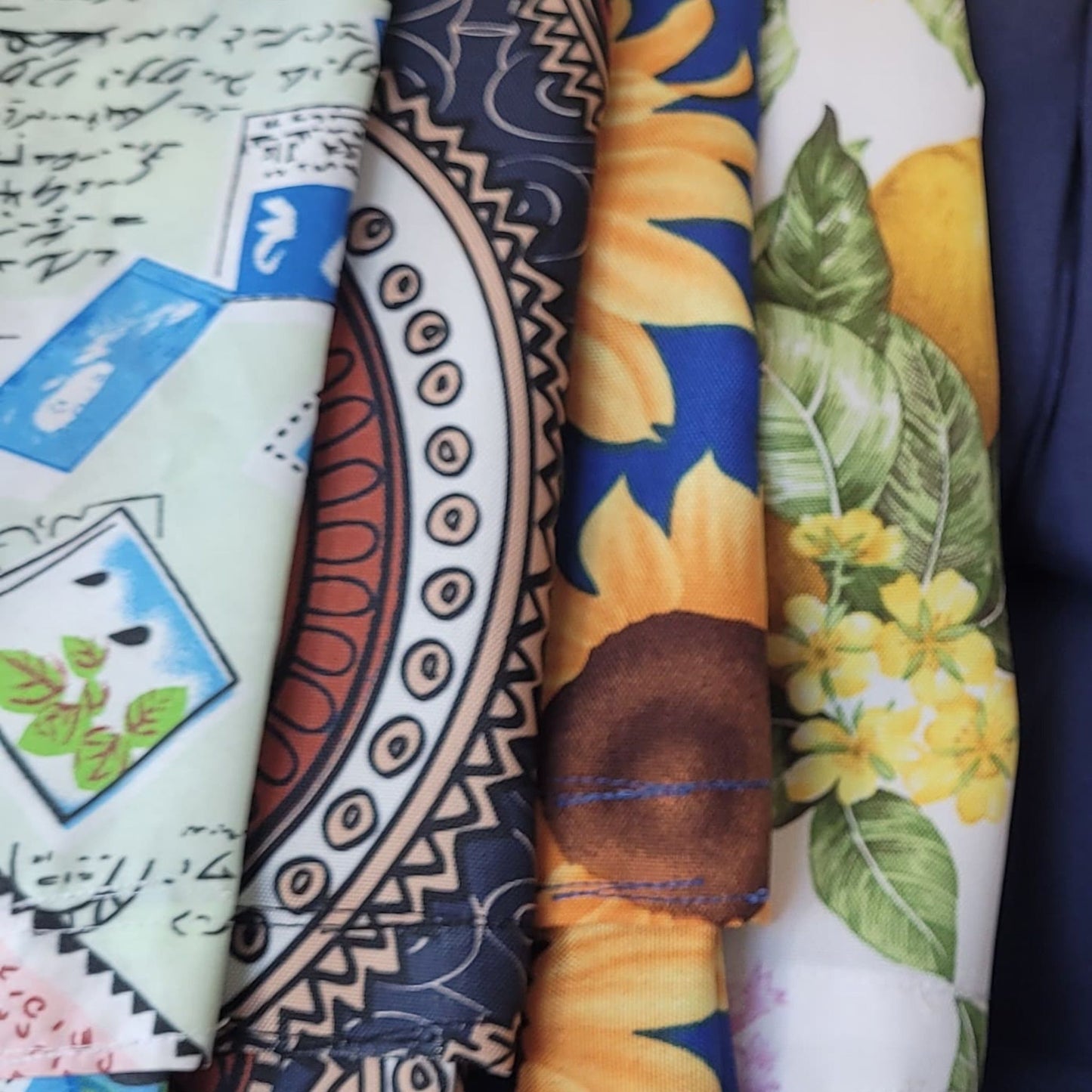 Floral & Heritage Print Fabric/Plastic Bag Holder | The Textile Tidy