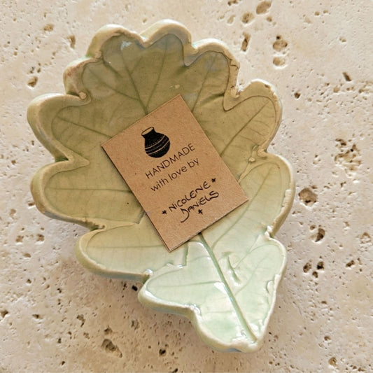 Green Leaf Trinket Tray | The Sage Foliage