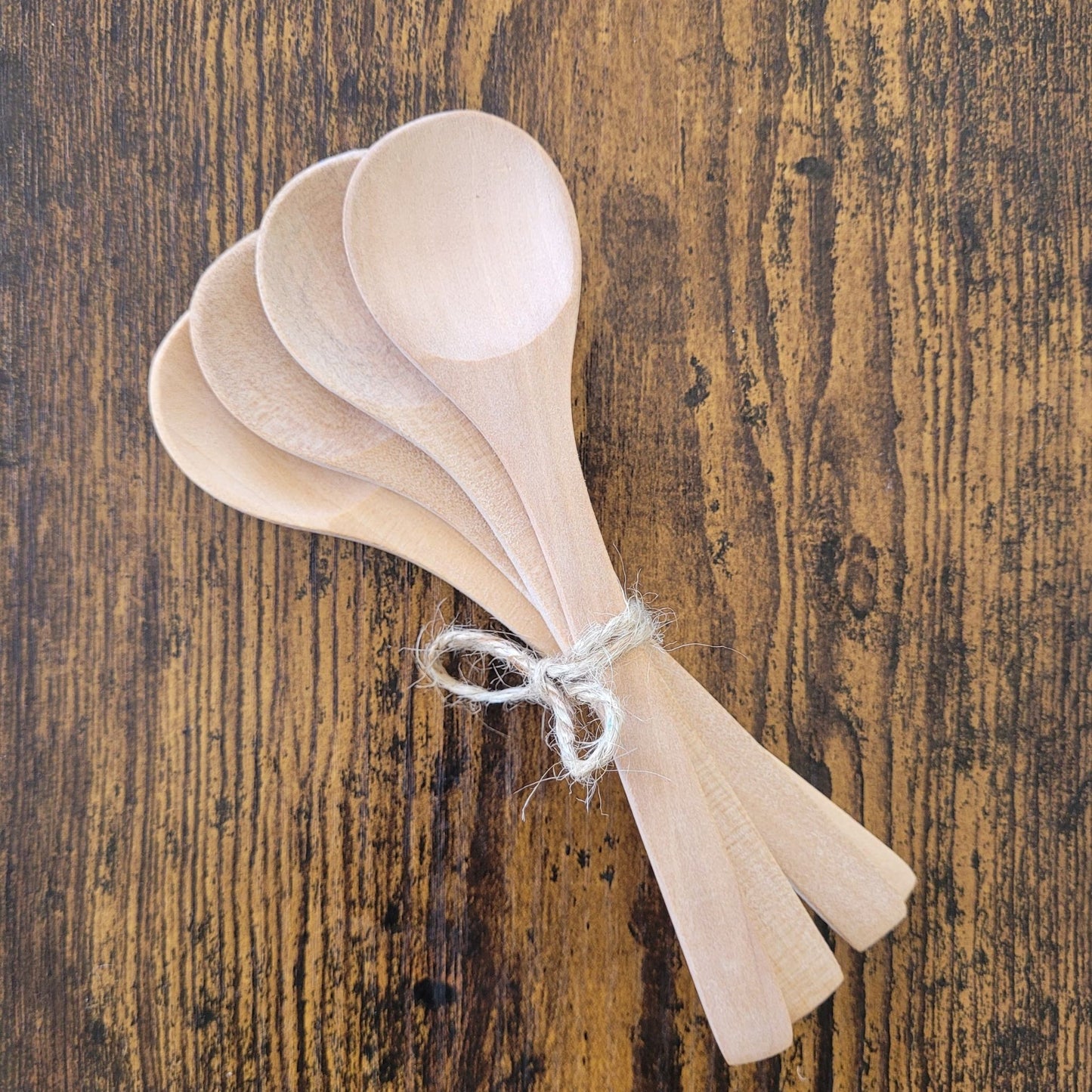 Hand-Carved Wooden Spoons | Set of 4
