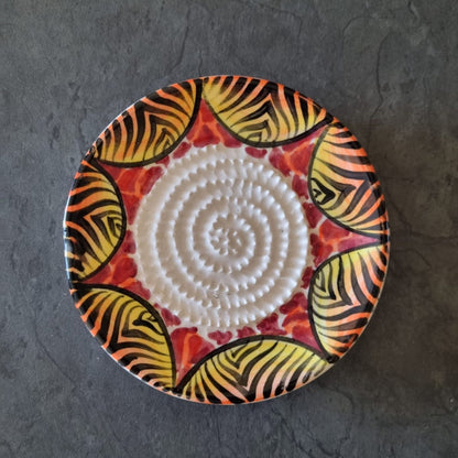 Hand-Painted Artisanal Ceramic Grater Plate | The African Heritage Collection