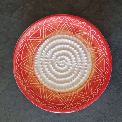 Hand-Painted Artisanal Ceramic Grater Plate | The African Heritage Collection