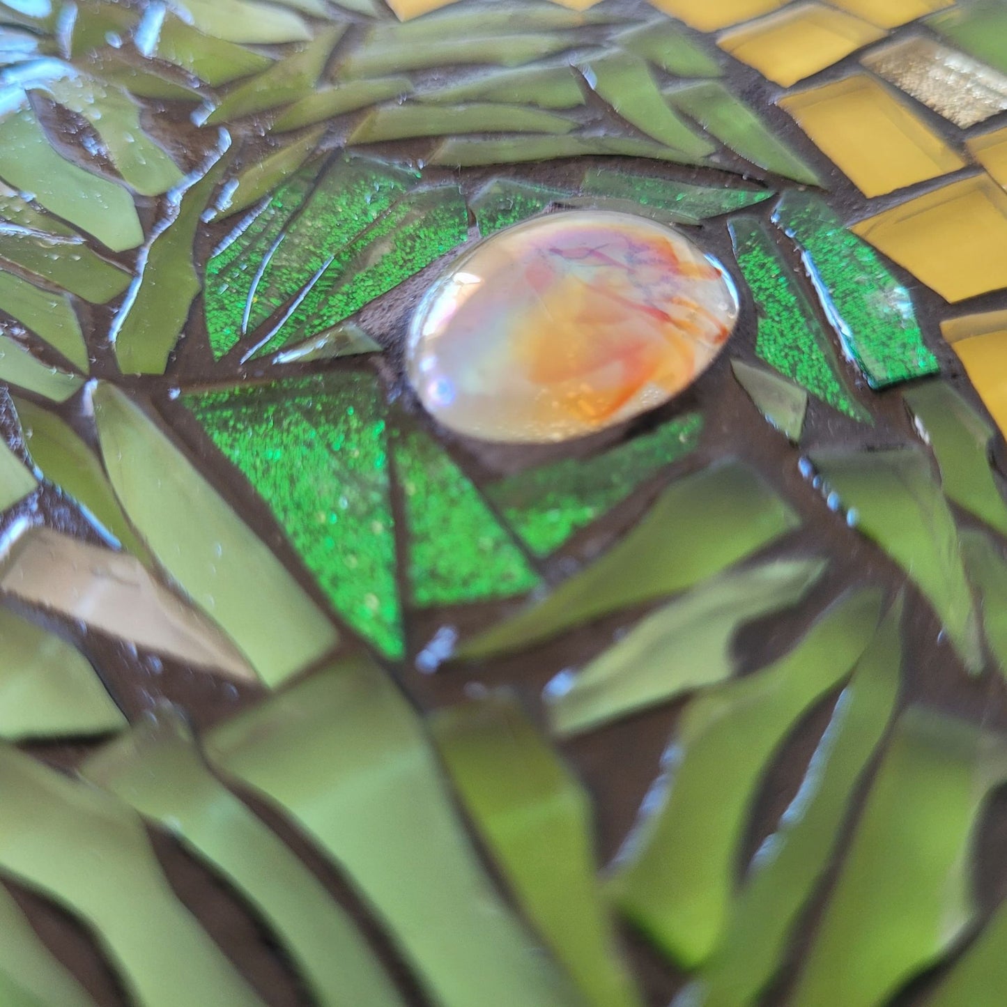 Chameleon Glass Mosaic Wall Plaque | The Camo Curator