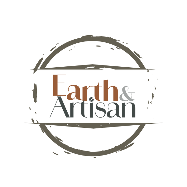 Logo for 'Earth & Artisan' with a circular design on a white background