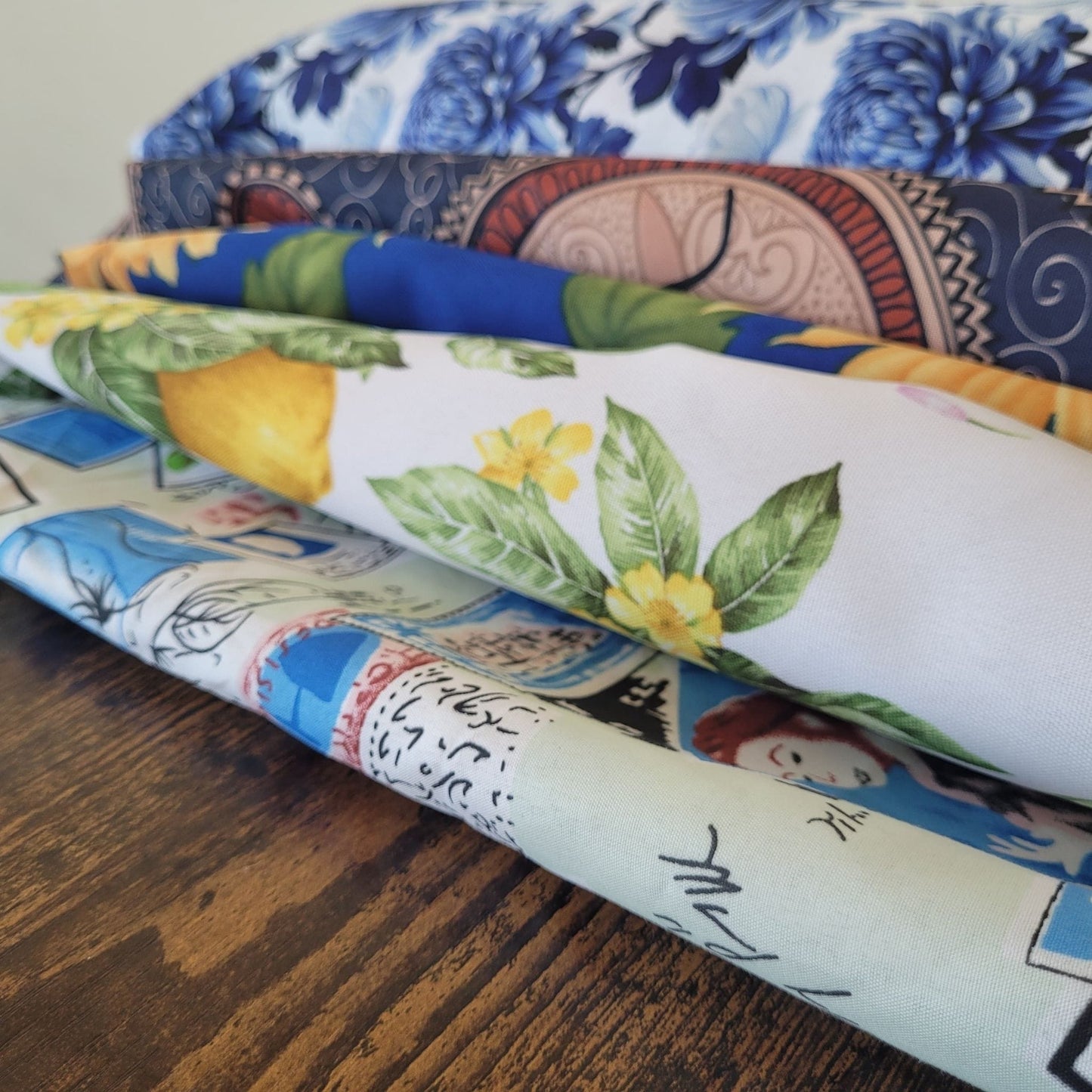 Earth & Artisan Floral & Heritage Print Fabric/Plastic Bag Holder | The Textile Tidy