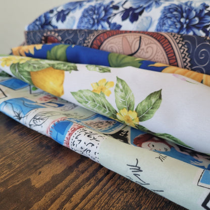 Earth & Artisan Floral & Heritage Print Fabric/Plastic Bag Holder | The Textile Tidy
