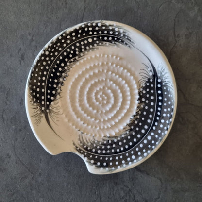 Hand-Painted Artisanal Ceramic Grater Plate | The African Heritage Collection