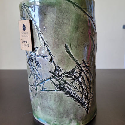 Moss Botanical Slab Vessel | The Verdant Scout