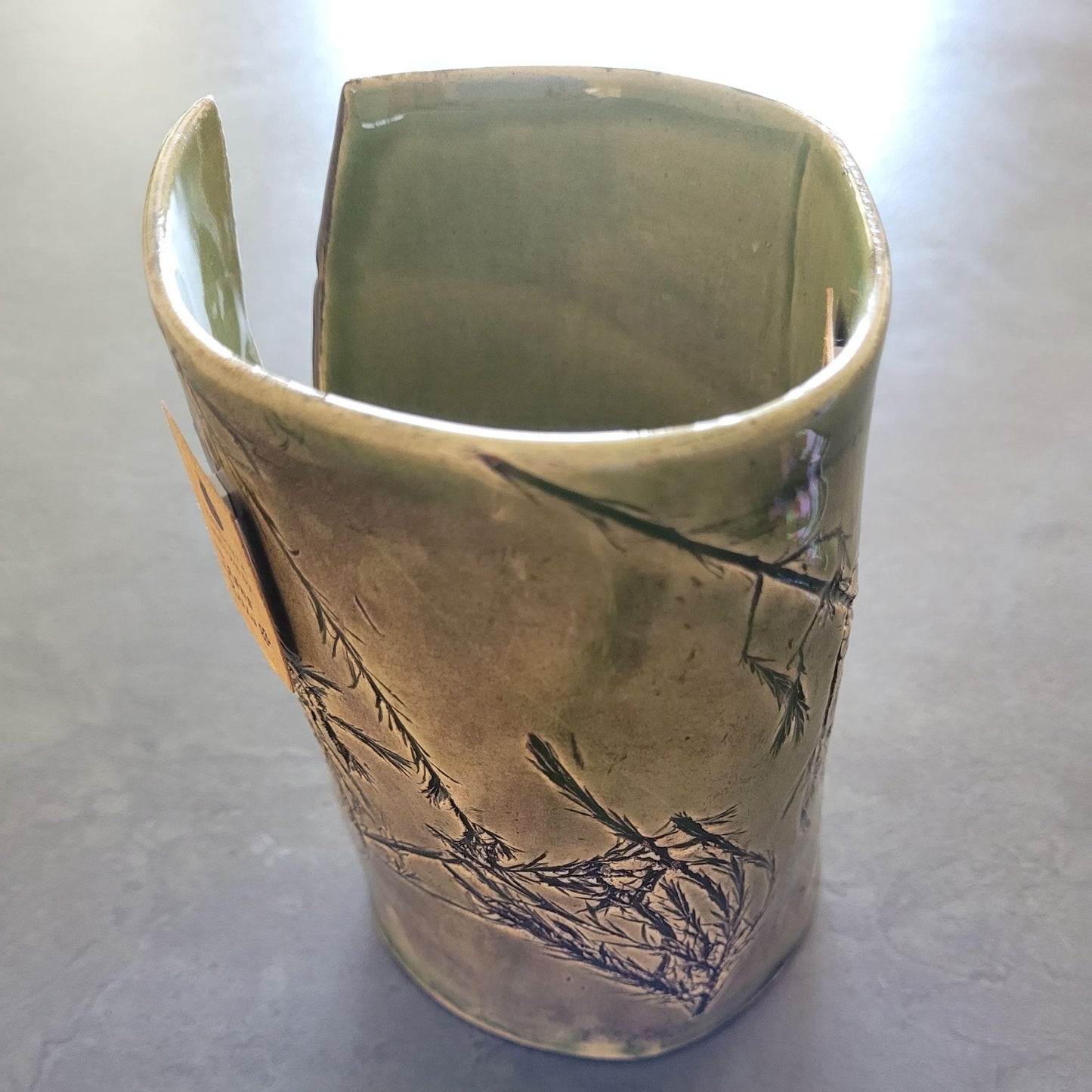 Moss Botanical Slab Vessel | The Verdant Scout