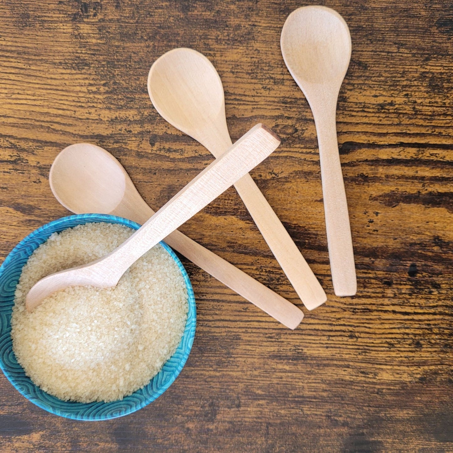 Hand-Carved Wooden Spoons | Set of 4