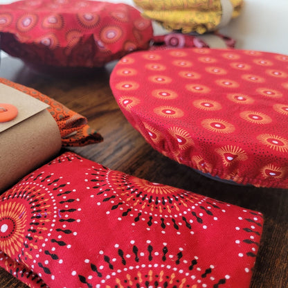 Elasticated Shweshwe Fabric Bowl Cover Set | The Heritage Wrap