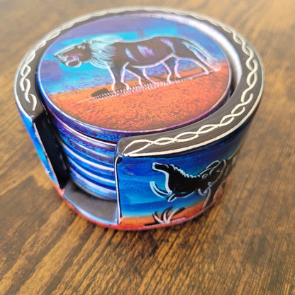South African Wildlife Stone Coaster Set | The Safari Sip