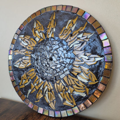 Sunflower Glass Mosaic Wall Plaque | The Solar Bloom