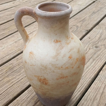 Textured Beige Minimalist Ceramic Vase