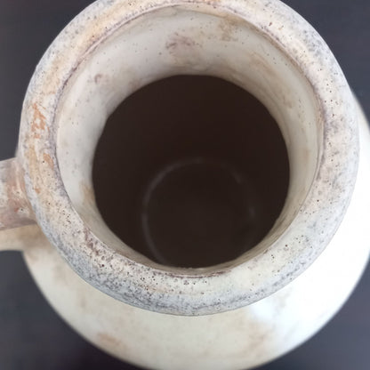 Textured Beige Minimalist Ceramic Vase