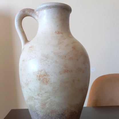 Textured Beige Minimalist Ceramic Vase