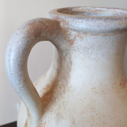 Textured Beige Minimalist Ceramic Vase